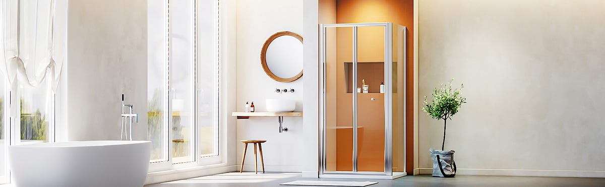 In Fold Shower Doors Enclosures A Modern And Space Saving Solution   1*WsVZSGuZX0AdRPduWXfxBg 