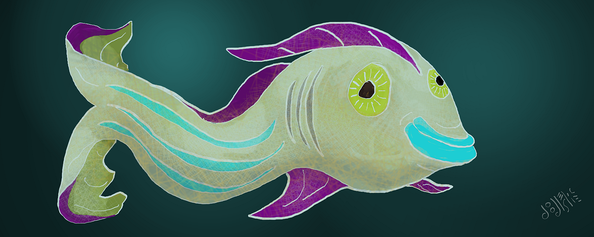 Tale of the Fish. A few lines and a sinker | by Doodleslice | My Fair ...