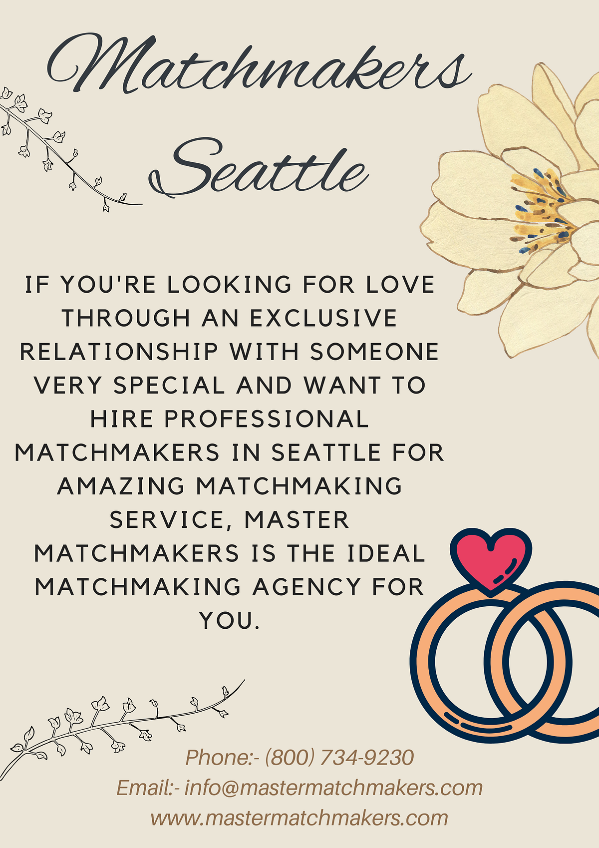 Matchmakers Seattle Mastermatchmakers Medium