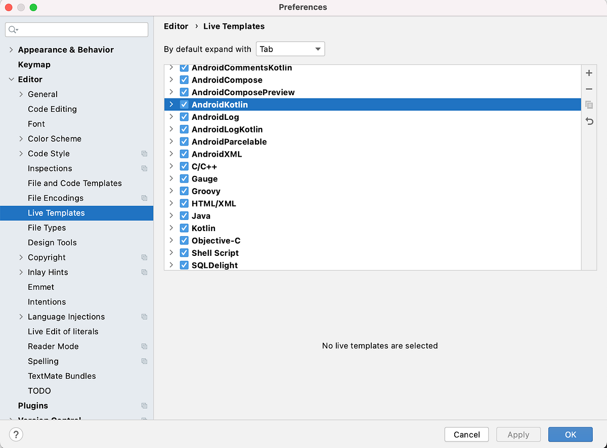 Android Studio Kotlin Live Template by Computer vision Medium