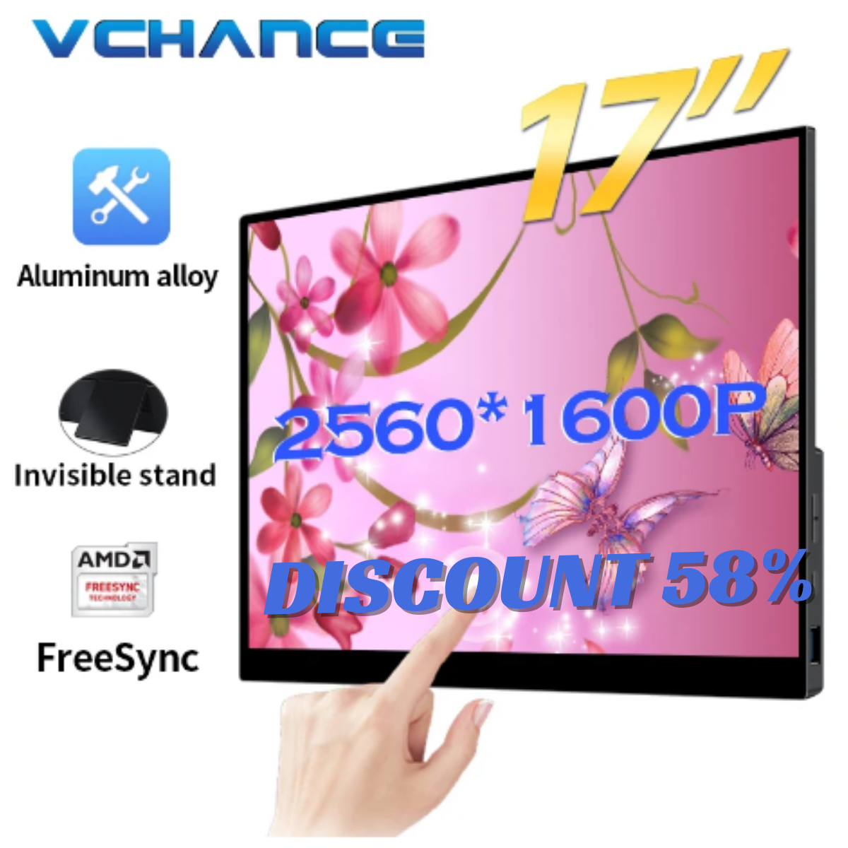 Revolutionize Your Viewing Experience with the VCHANCE 17-inch 2.5K ...