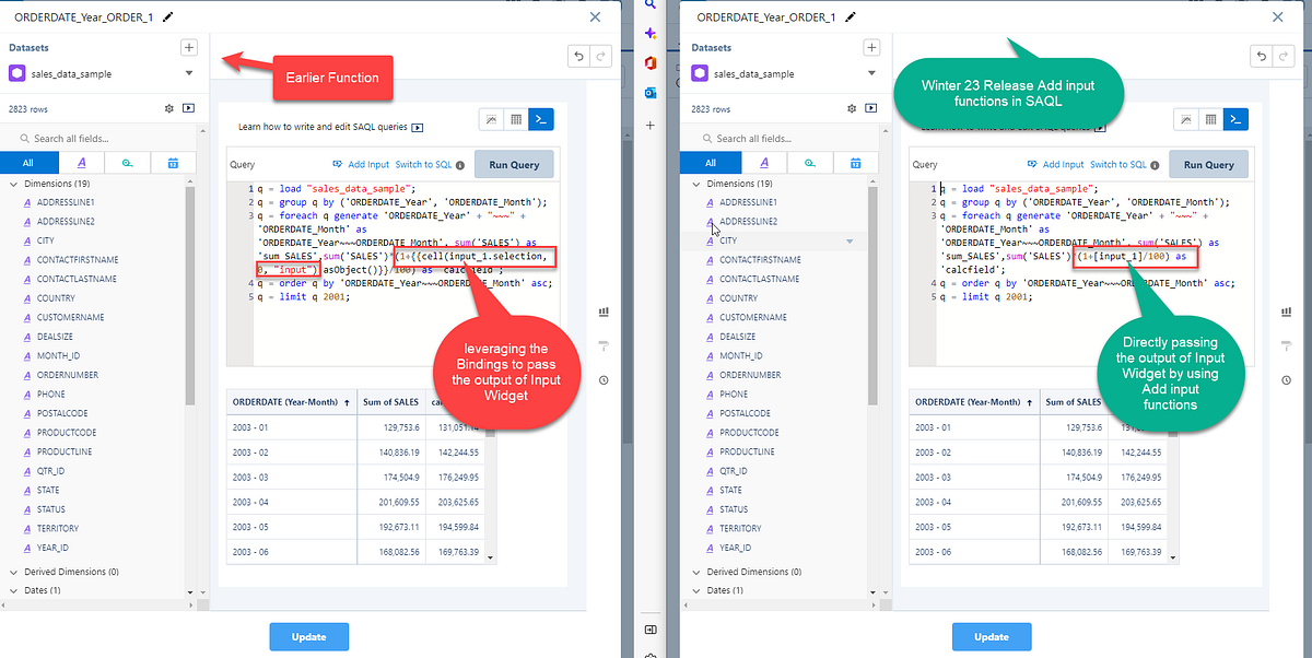 Input Widget Reference in SAQL without bindings/Interactions in CRM ...