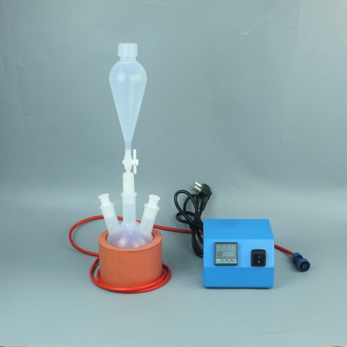 PFA distillation reaction device — PFA reaction flask with annular