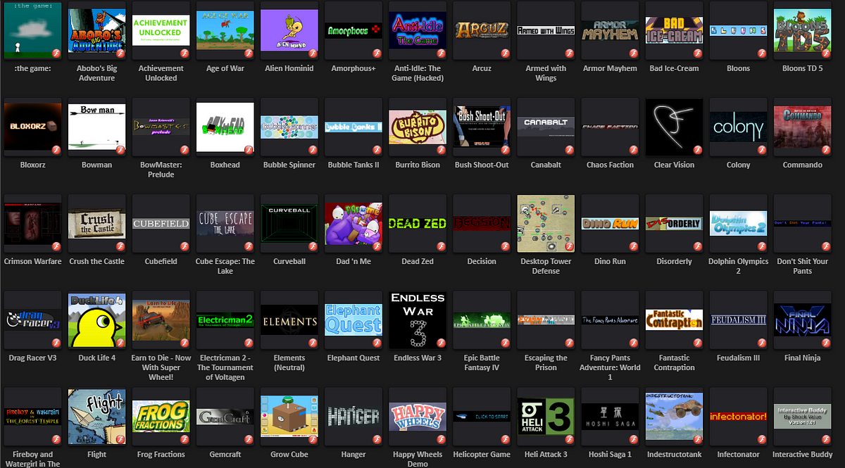 Flash Game Archive – Preserve Flash Gaming