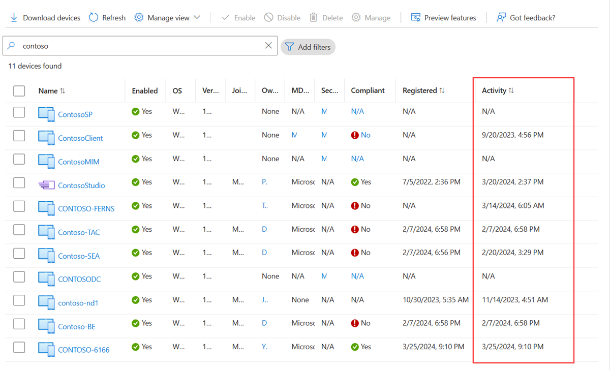 Manage stale devices in Microsoft Entra ID.