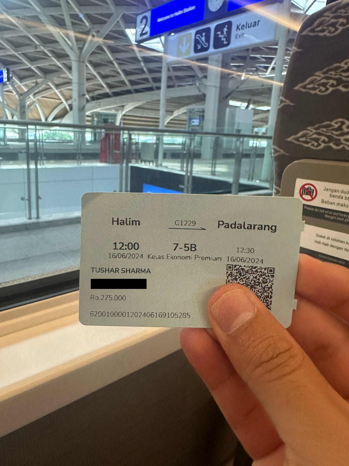 Whoosh train from Jakarta to Bandung - Tushar Sharma - Medium