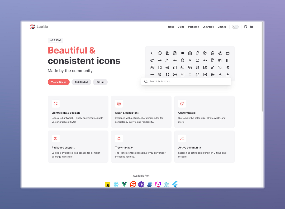 How to connect Lucide Icons to your project | by Gleb Shalimov | Medium