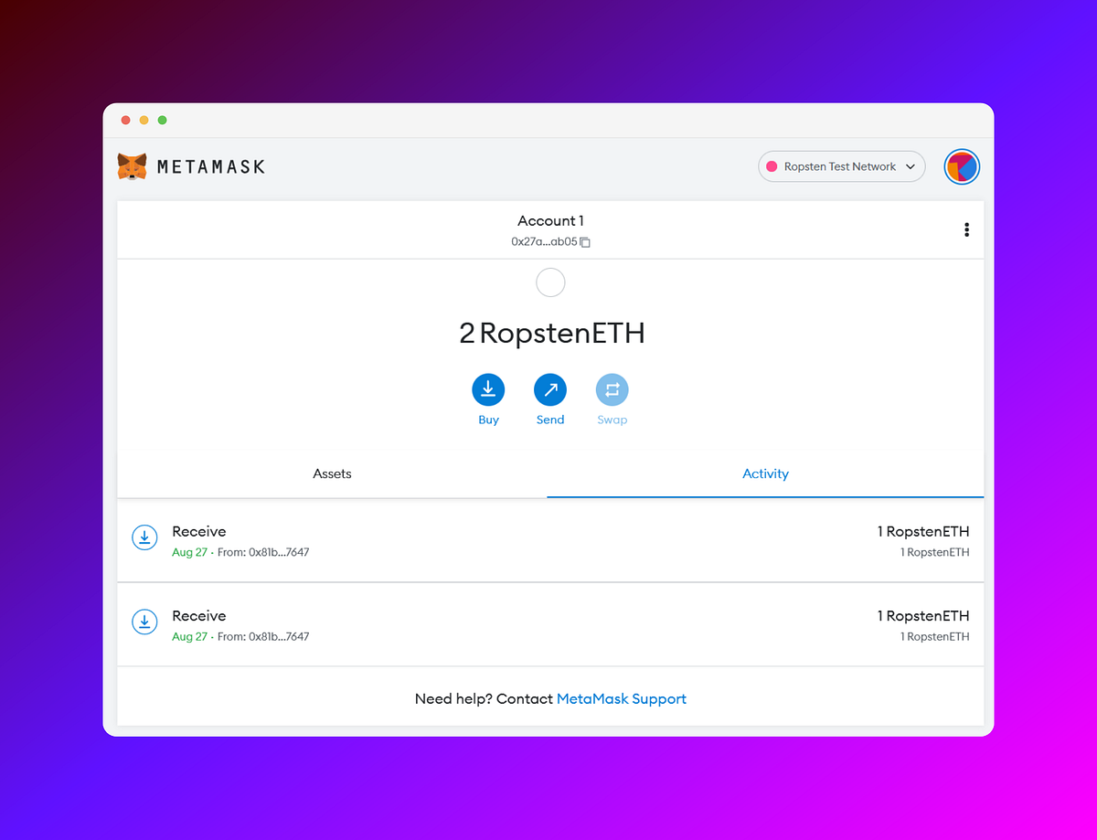 Get free Ether — Metamask Setup Aryan Singh Medium