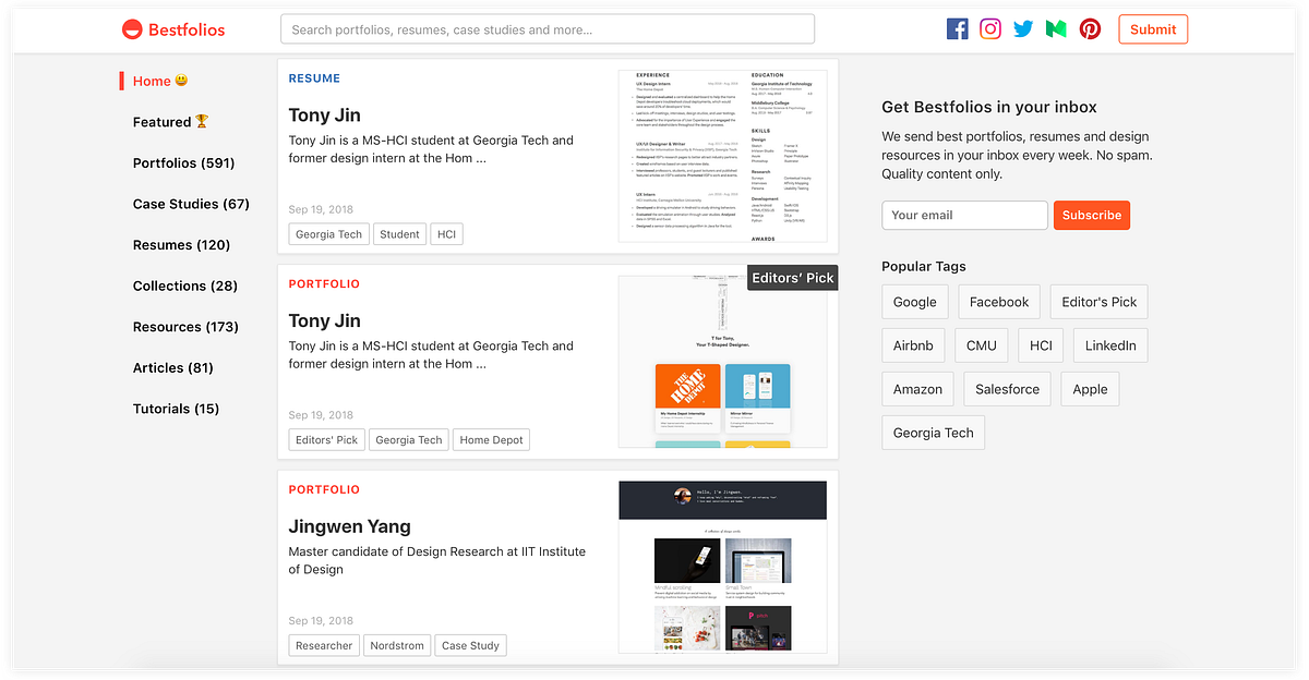 How I designed and built my UX design portfolio from scratch | by Tony ...