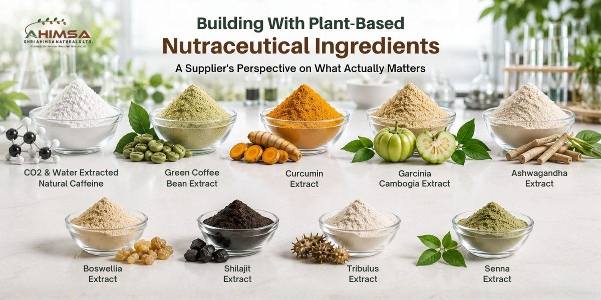 Building With Plant-Based Nutraceutical Ingredients: A Supplier’s Perspective on What Actually…