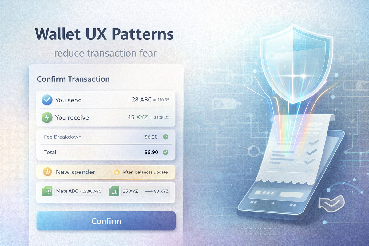 7 Wallet UX Patterns That Calm Transaction Fear | by Velorum | Medium