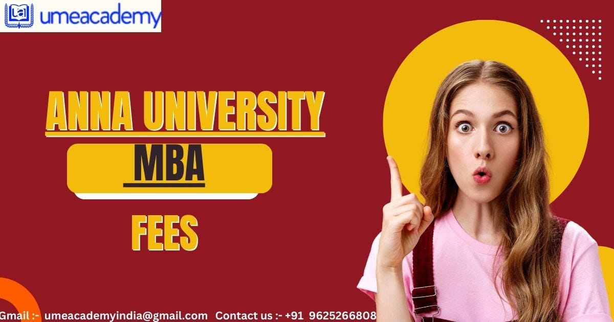 Anna University MBA Fees Vinay Medium