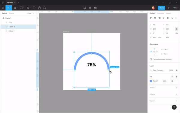 How to Design a Half Circle Chart in Figma | by Dimitri Andros 