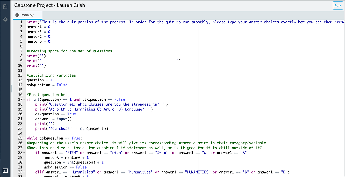 Capstone Project Reflection Lauren Crish by Design, Innovation, and