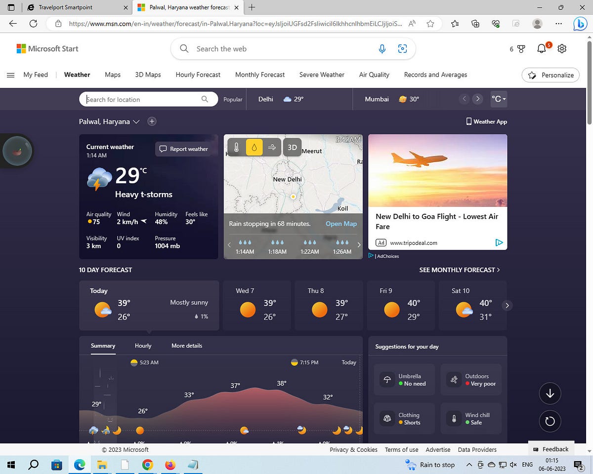 Exploring the Accuracy of Weather Forecasts A Comparison between