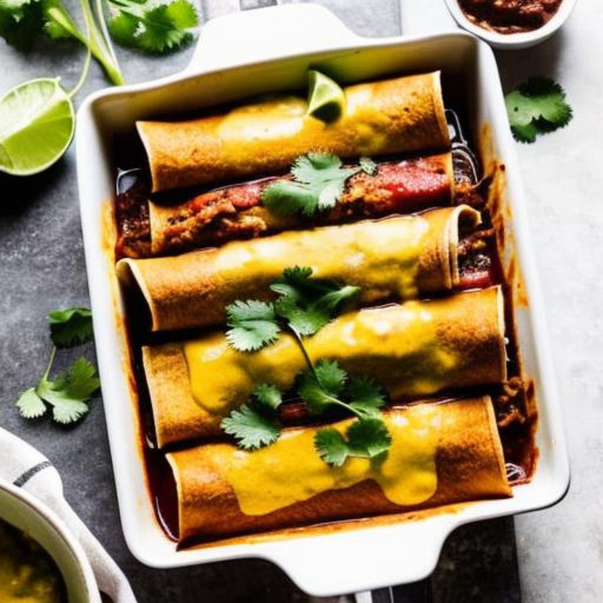 How To Make Delicious Vegan Jackfruit Enchiladas Recipe by All Foods