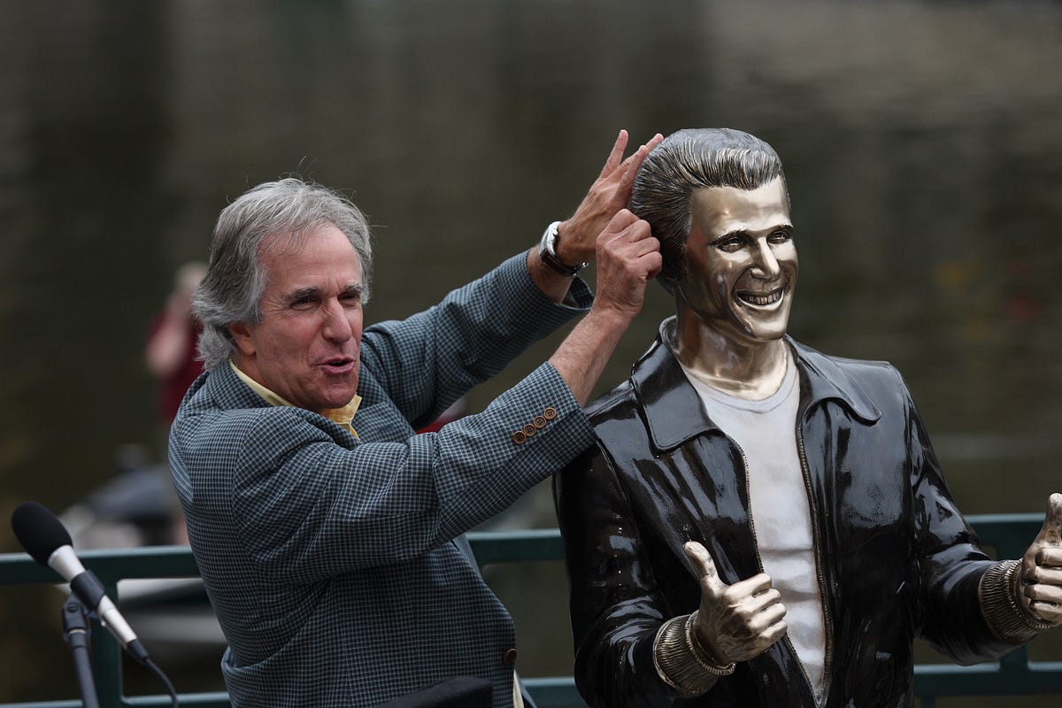 Behind the Bronze Fonz. by David Fantle by Marquette University We