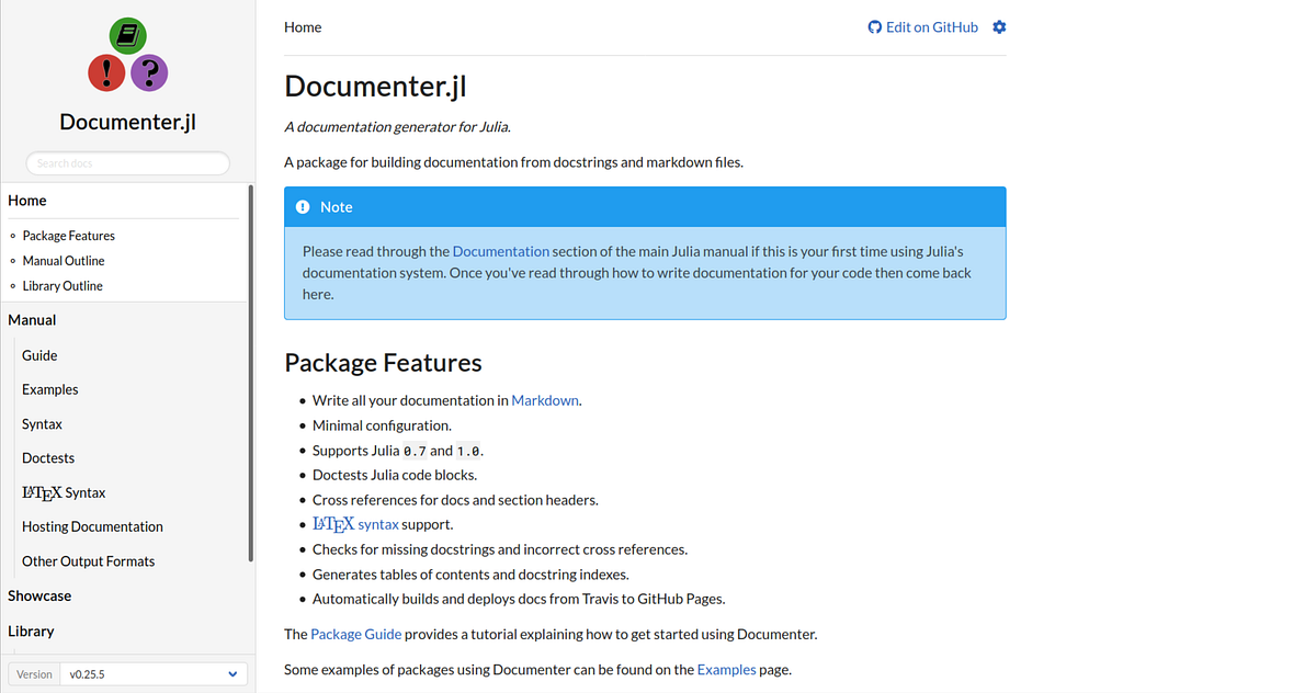 Creating and Deploying your Julia Package Documentation | by DSB ...