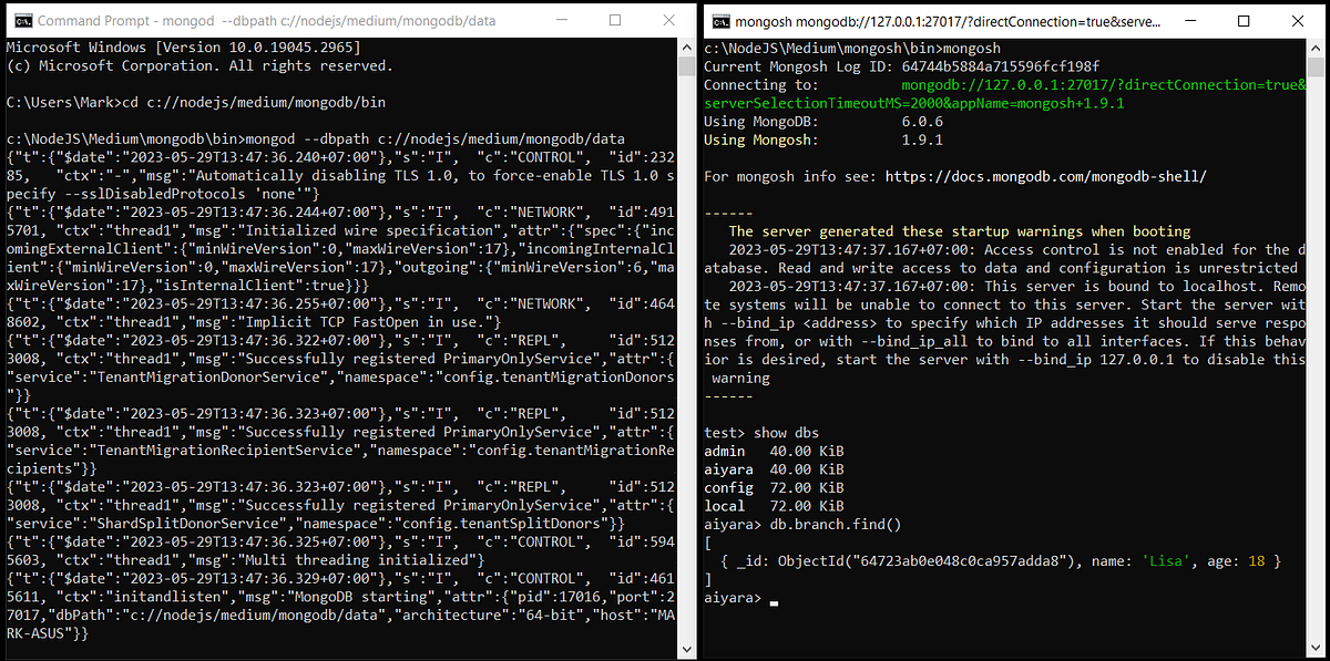 MEAN Stack : ตอนที่ 6. Read Data from MongoDB | by Aiya Aiyara | May ...