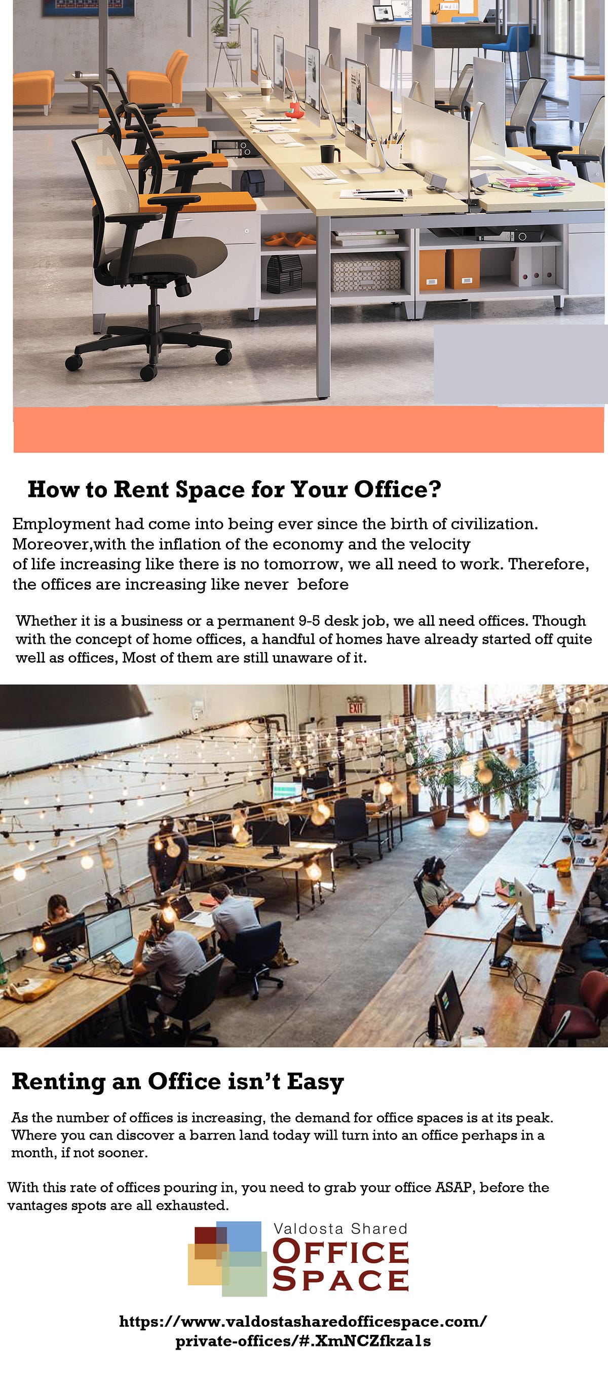How to Rent Space for Your Office? by Valdosta Shared Office Space