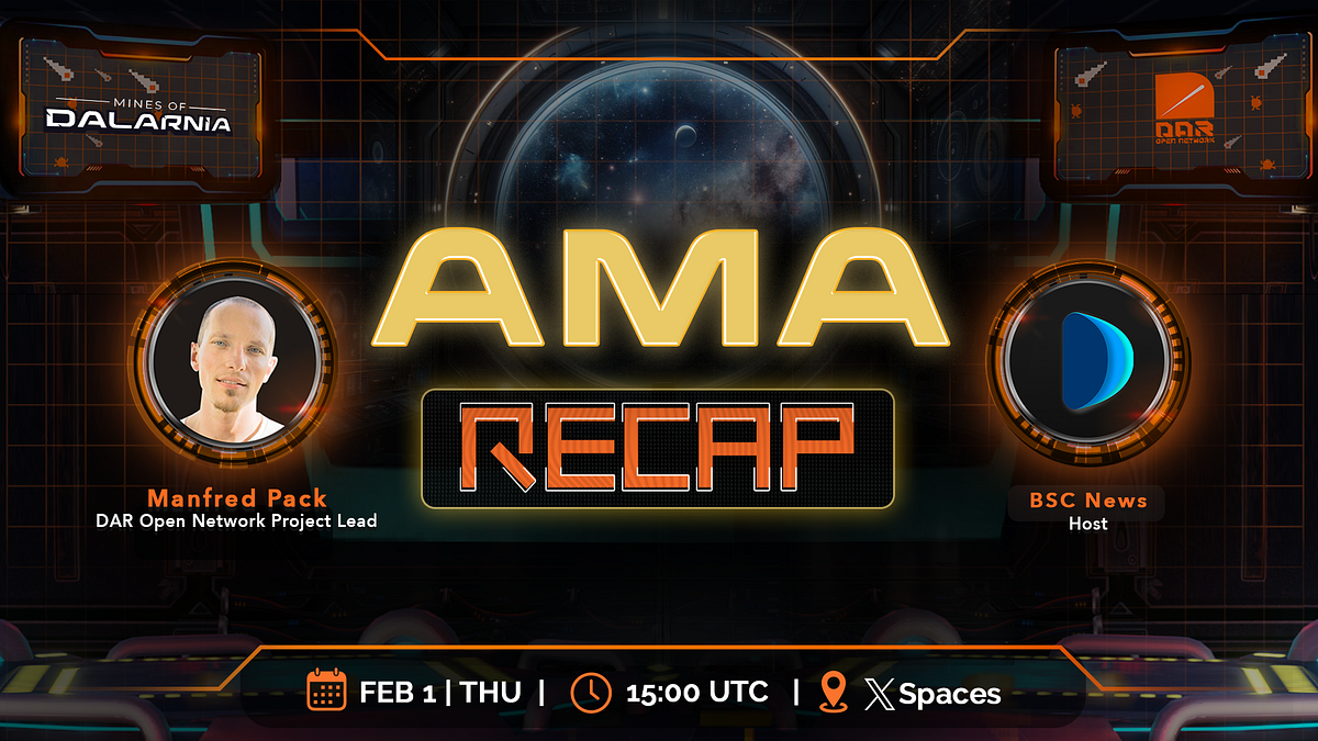 Mines of Dalarnia x DAR Open Network: AMA with Manfred Pack | by Mines of  Dalarnia | Medium