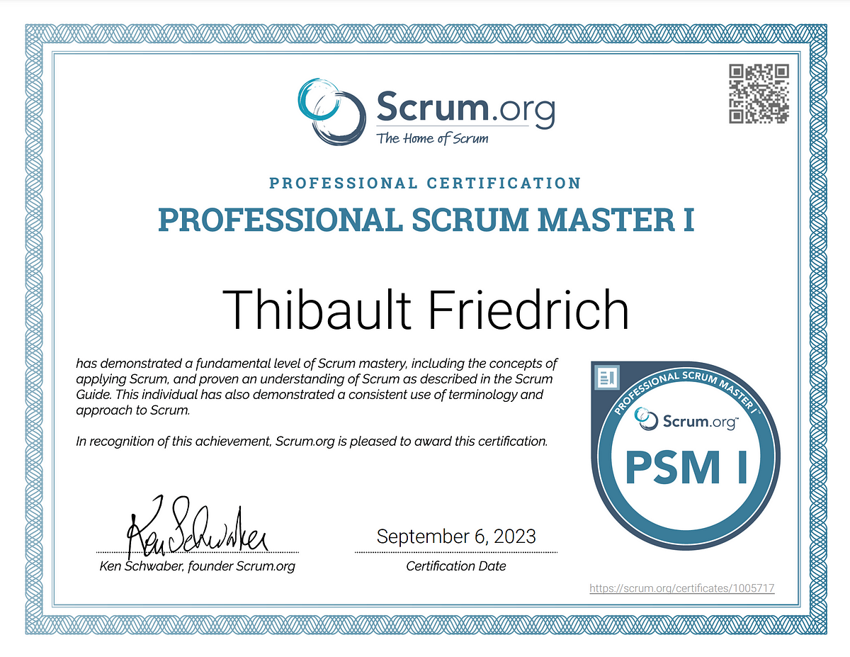 Professional Scrum Developer™ Certification