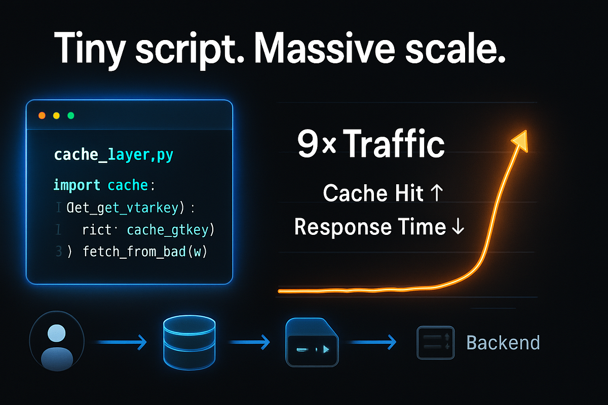 1 Script, 9X Traffic: A Dynamic Cache Layer in Python | by Nikulsinh ...