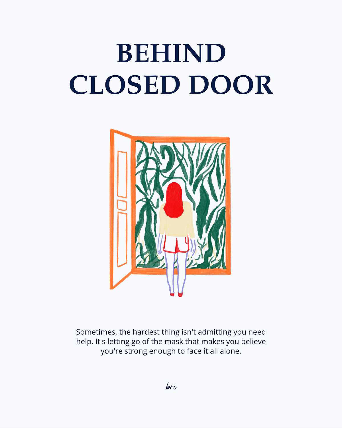 Behind Closed Doors. Sometimes, the hardest thing isn't… | by Grave Of ...