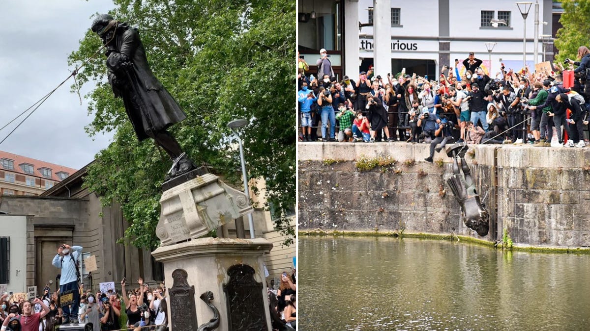 Edward Colston Statue The Day It Was Pulled Down by Sam Gillies Medium