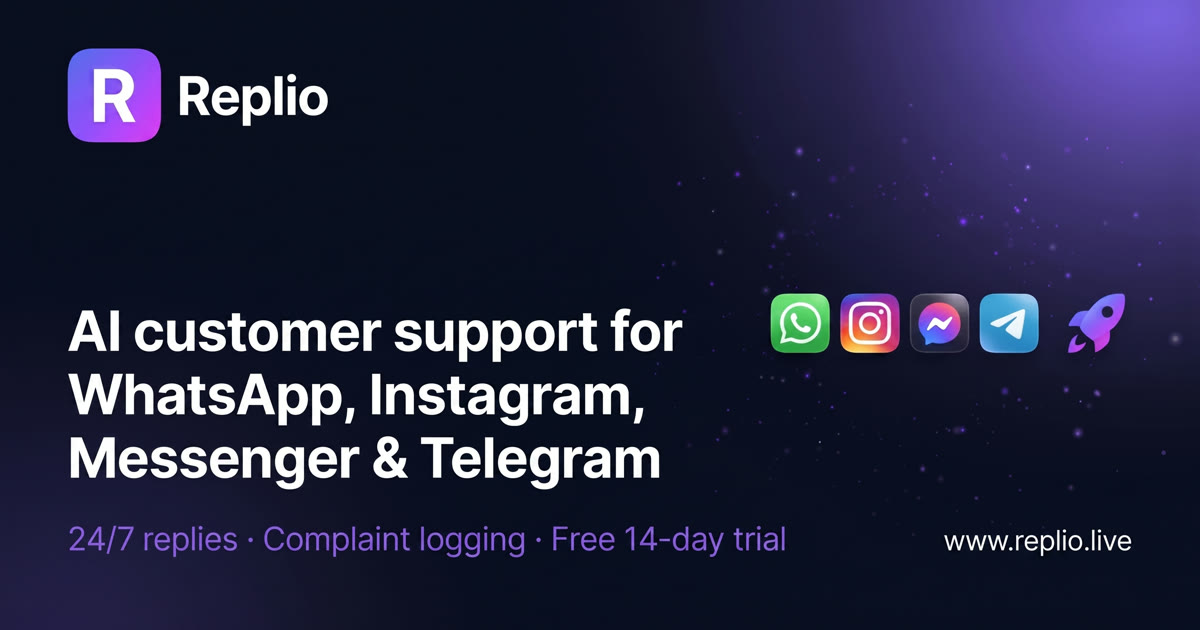 Introducing Replio: AI customer support for every chat app your customers use