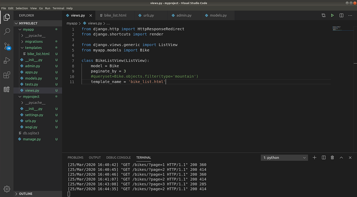 Django ListView and Paginagtion. list view… by Wasit Limprasert Medium
