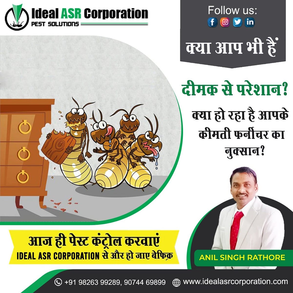 Termite Control Services in Indore 2024 Ideal ASR Corporation by