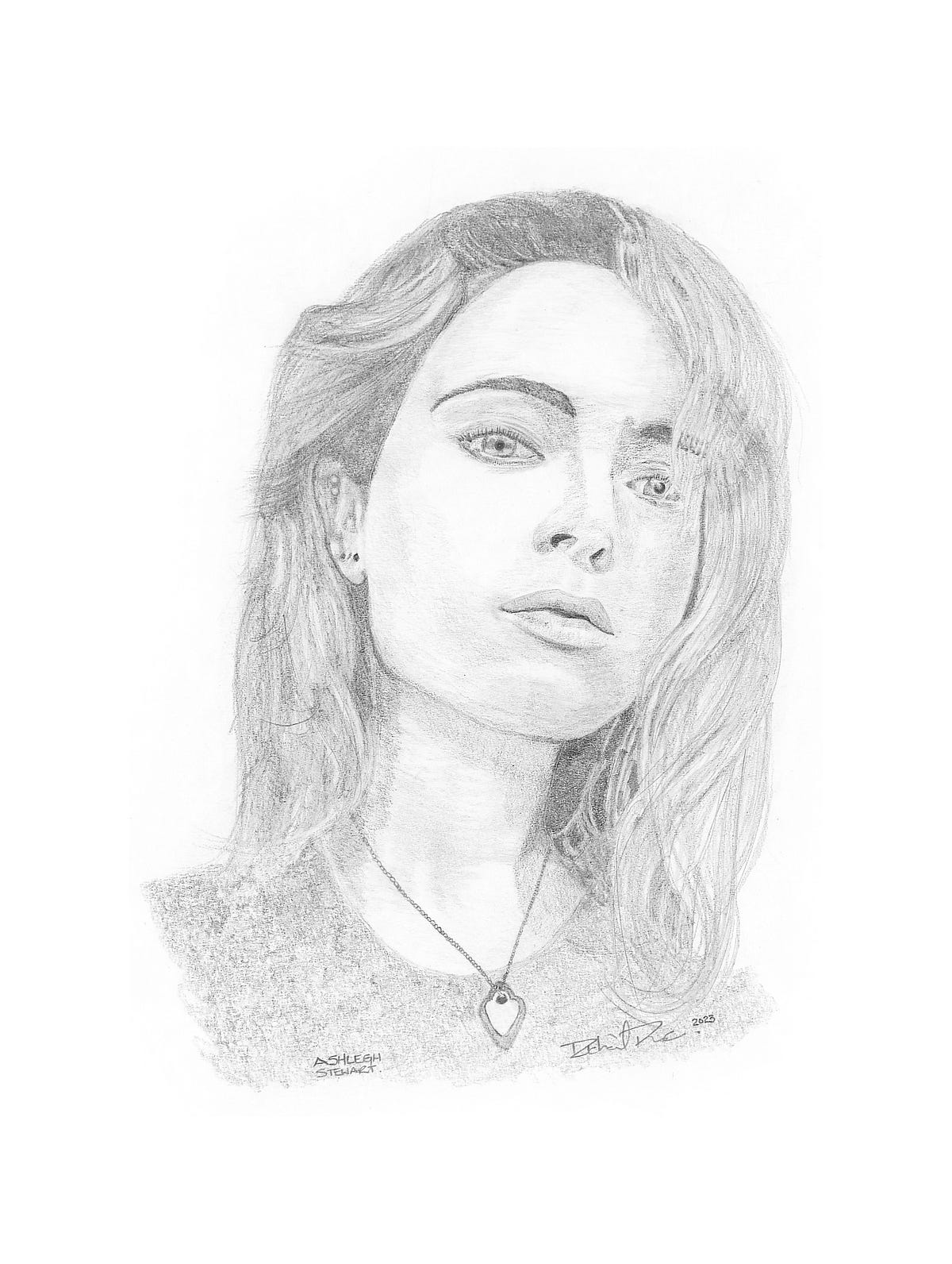 Portrait of Ashleigh Stewart - Richard’s Art - Medium