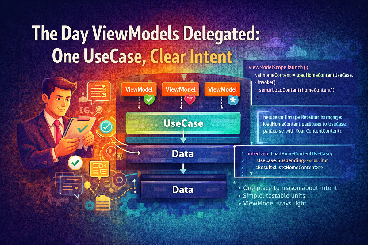 Stop Letting ViewModels Decide: The Day I Added a Use Case Layer | by ...