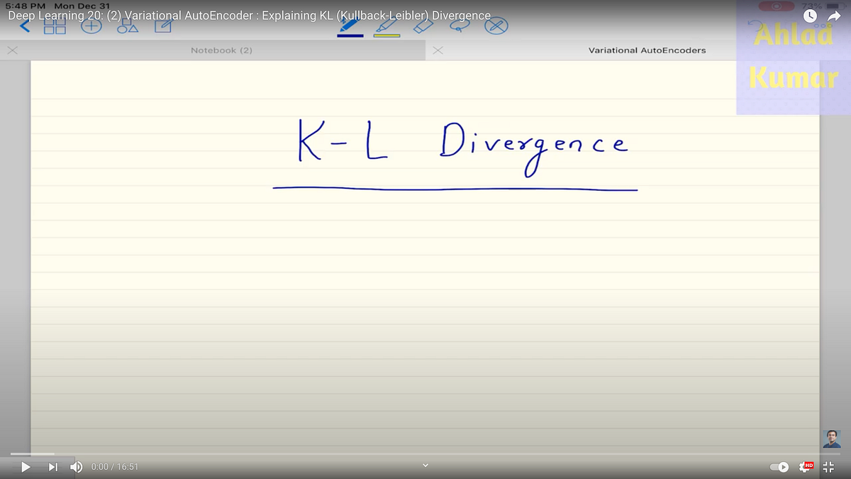 Variational AutoEncoder: Explaining KL Divergence | by Gordon Lim | Medium