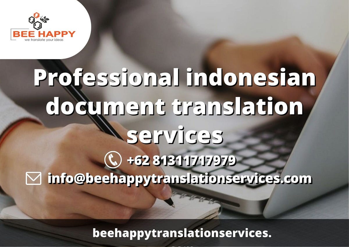 Professional Indonesian Document Translation Services | Bee Happy ...