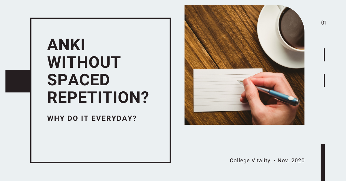 Anki Flashcards Without Spaced Repetition Is it Possible? by Omar