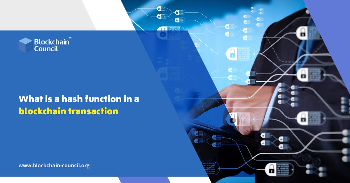 What is a hash function in a Blockchain transaction? by Sophia Casey