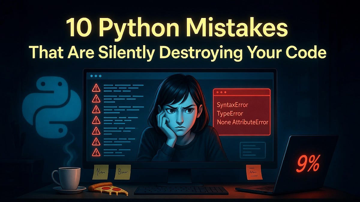 10 Common Mistakes in Python Programming Every Beginner Should Fix | Medium