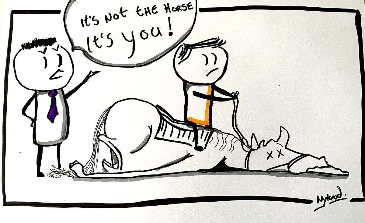 The Theory of the Dead Horse in Scrum by Sjoerd Nijland Serious