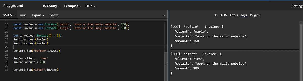 Classes TypeScript. It will return error because we need to… | by ...
