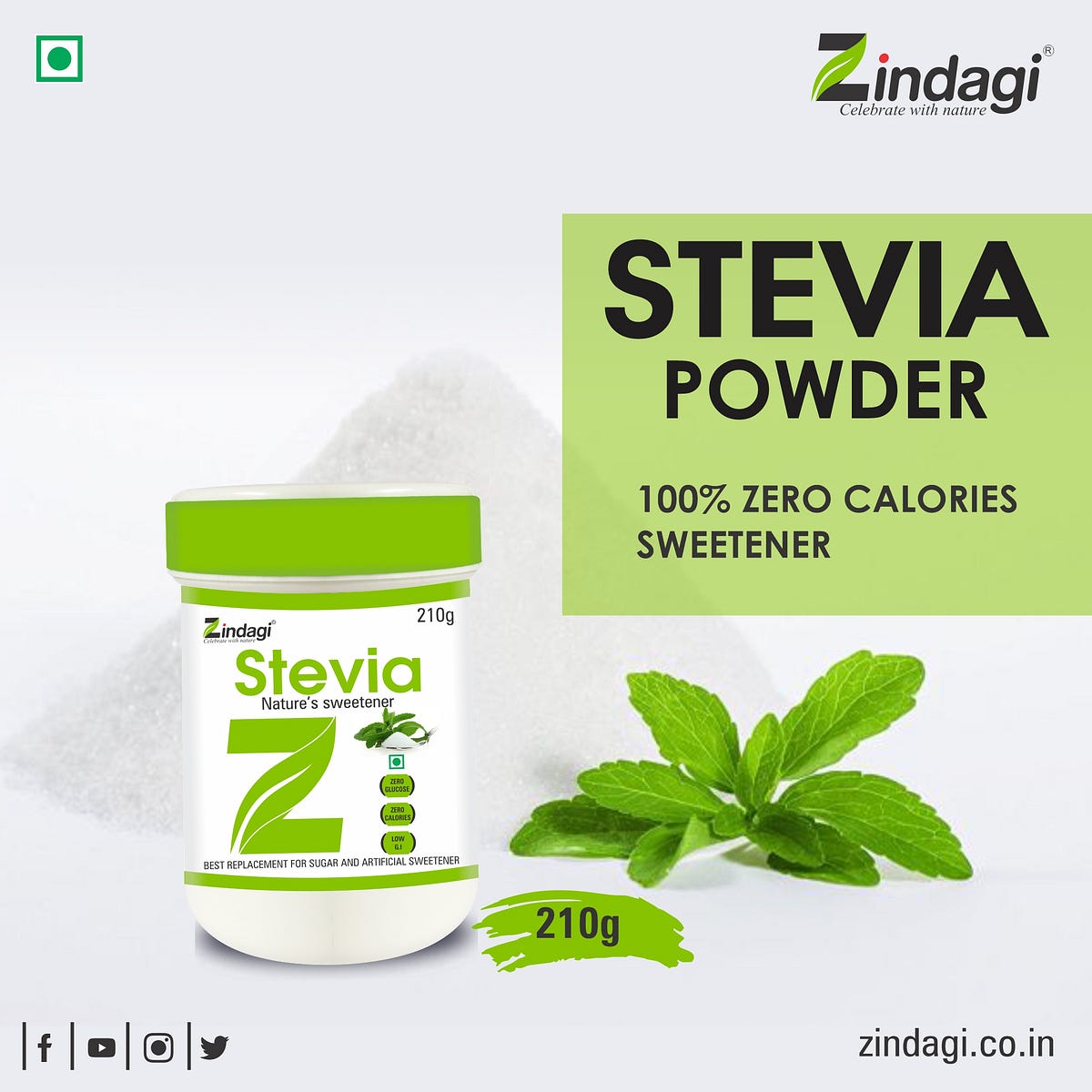 Natural sugar substitute Stevia Hub india Medium
