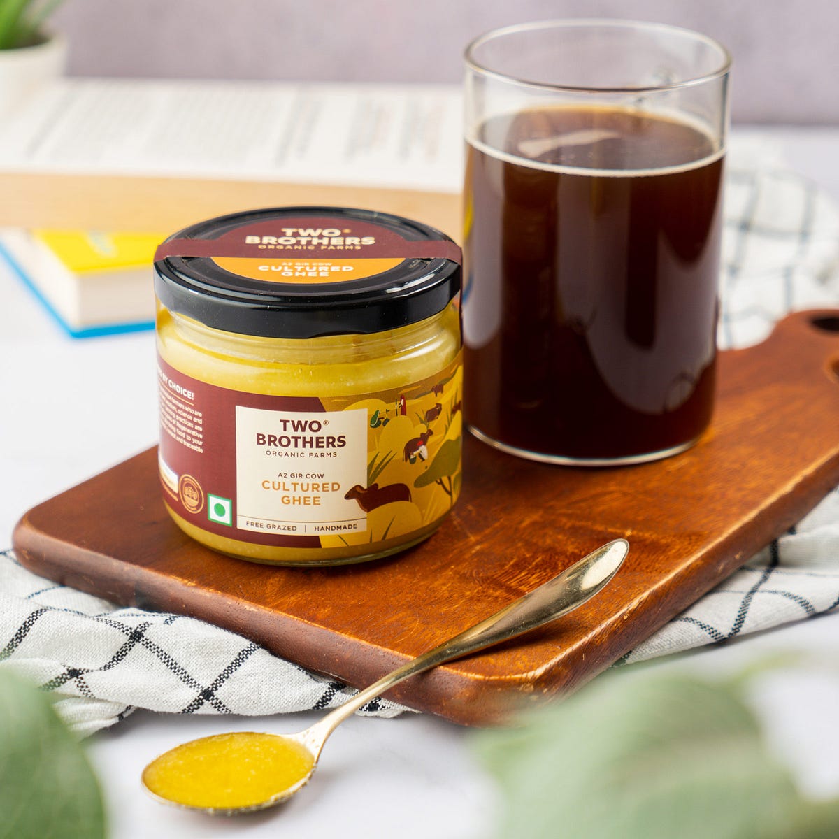 Ghee Coffee Recipe for Weight Loss by Two Brothers Organic Farms India Medium