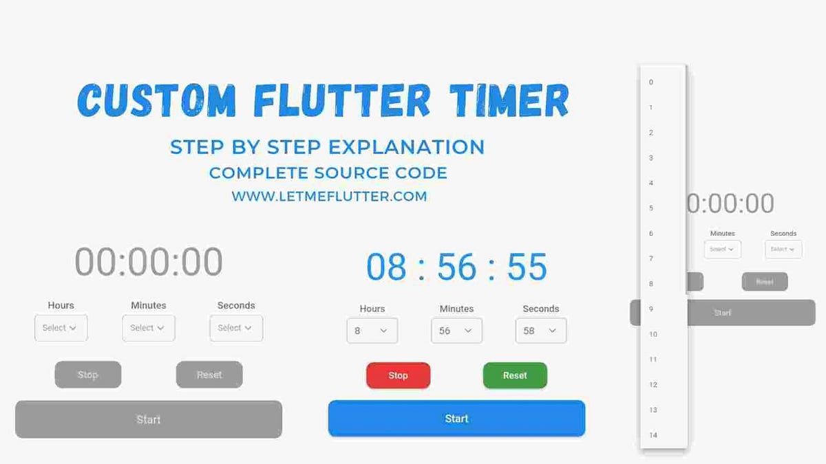 How To Create Custom Flutter Timer | by Zeeshan Ali | Medium
