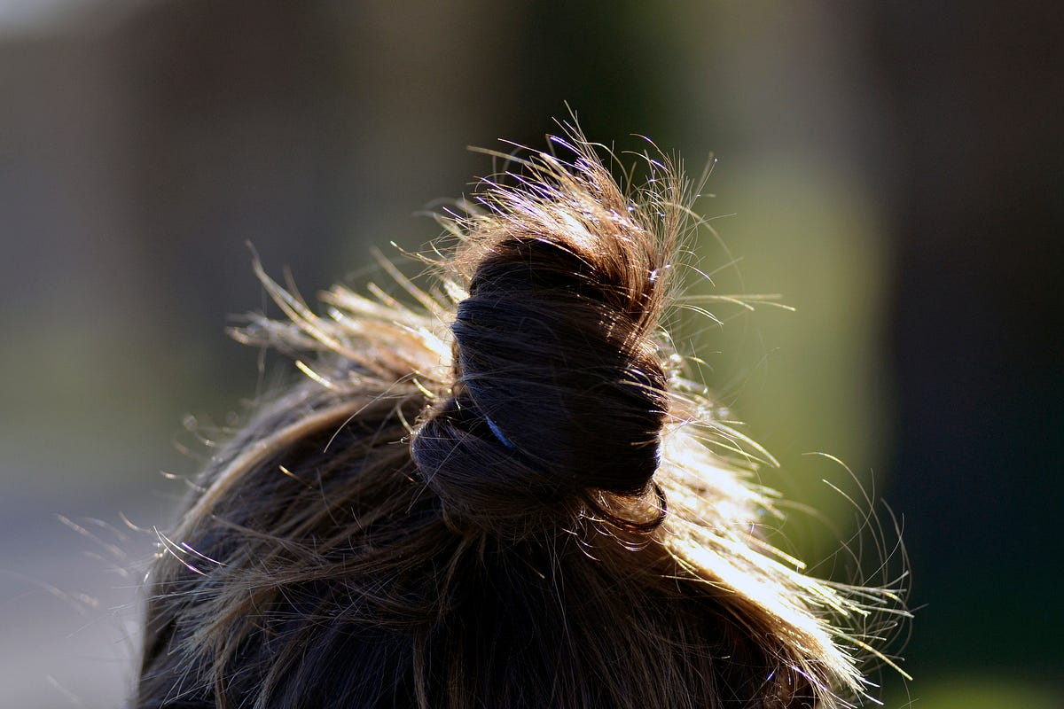 Rubber band braided ponytail, A new easy hairstyle for me to add to m, louis too hard to handle