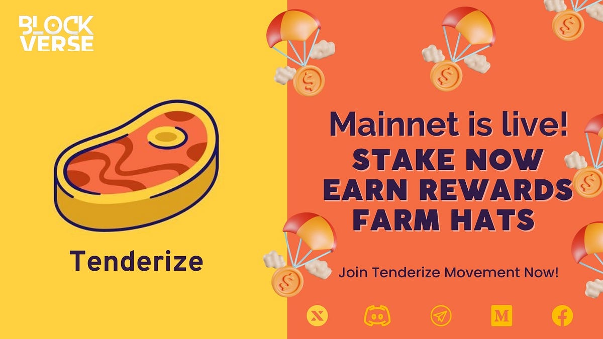 🥩🔨Tenderize Goes Live A New Era in Liquid Staking Unveiled