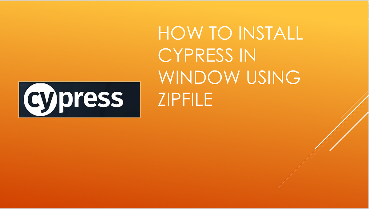 How to Install cypress in Windows & Mac using zip file, if NPM cypress
