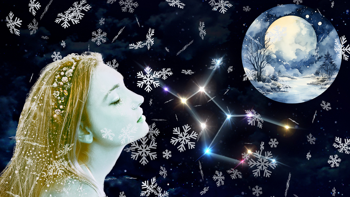 February Full “Snow” Moon in Virgo by jules Miz Mindful Mindful