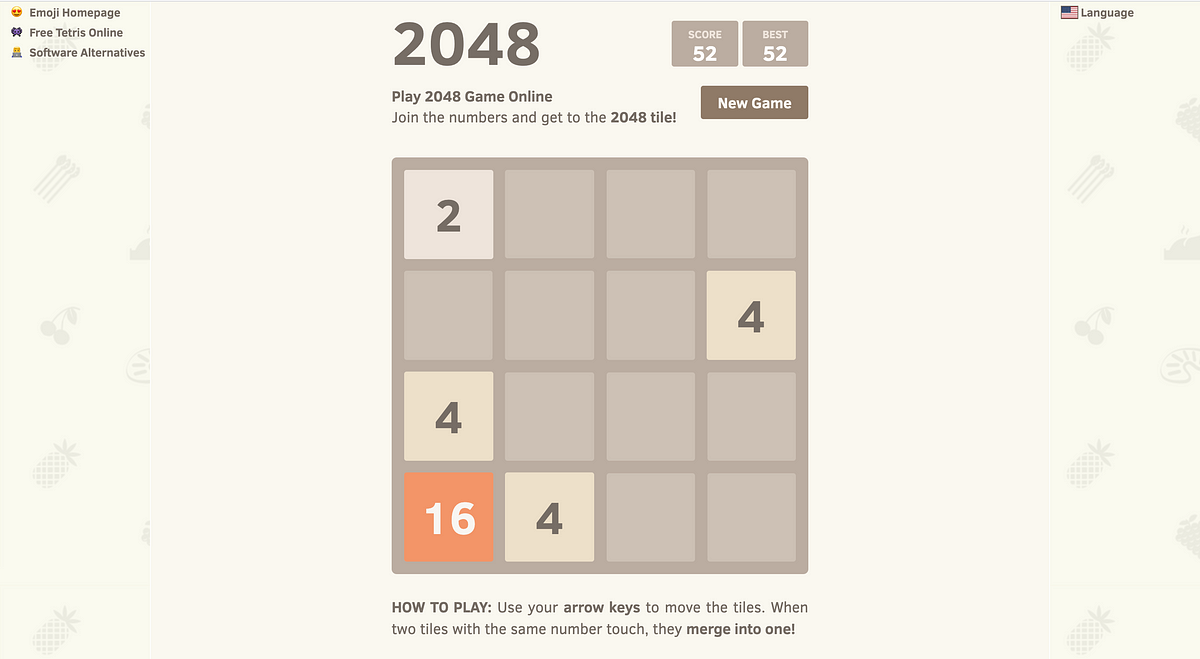 2048: Design for Educational Games, by Bhakti Shah, Design for  Educational Games