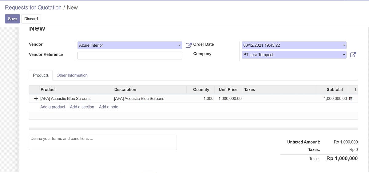 Skenario Modul Purchase, Sales, Dan Accounting Di Odoo Beserta Dengan ...